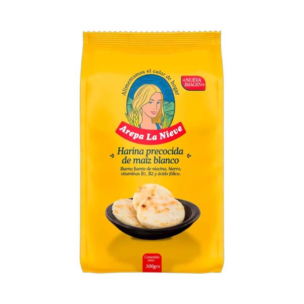 HARINA DE MAIZ PRECOCIDA LA NIEVE 500GR
