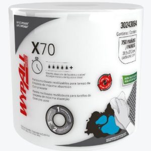 LIMPION WYPALL X70 ROLLO JUMBO LISO 750 PAÑOS BLANCO 30243064