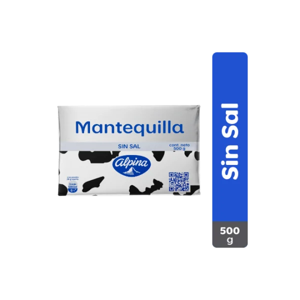 / MANTEQUILLA ALPINA 500 GRS SIN SAL