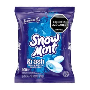 MENTA SNOW MINT COLOMBINA  X100 UNDS KRASH (ENC)