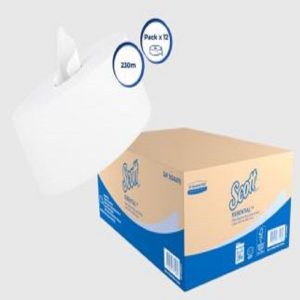 PAPEL HIGIENICO SCOTT 12X230 MTS ESSENTIAL FLUJO CENTRAL HD BLANCO 30246470
