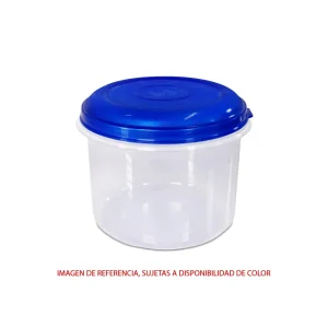 RECIPIENTE PLASTICO REDONDO 8 LITROS CON TAPA PREMIUM 0037