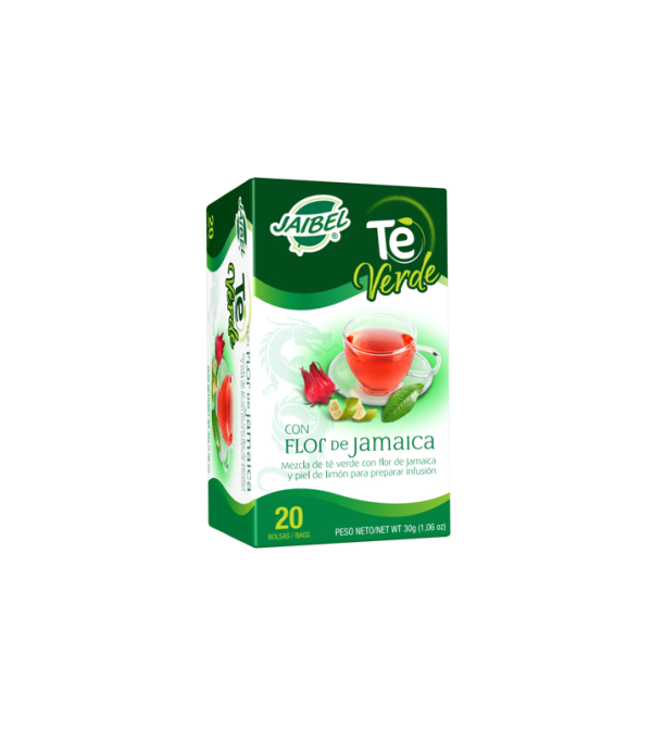TE JAIBEL X20 BOLSITAS VERDE FLOR JAMAICA