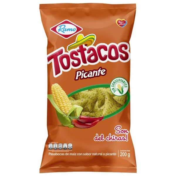 TOSTACOS 200 GRS PICANTE (ENC)