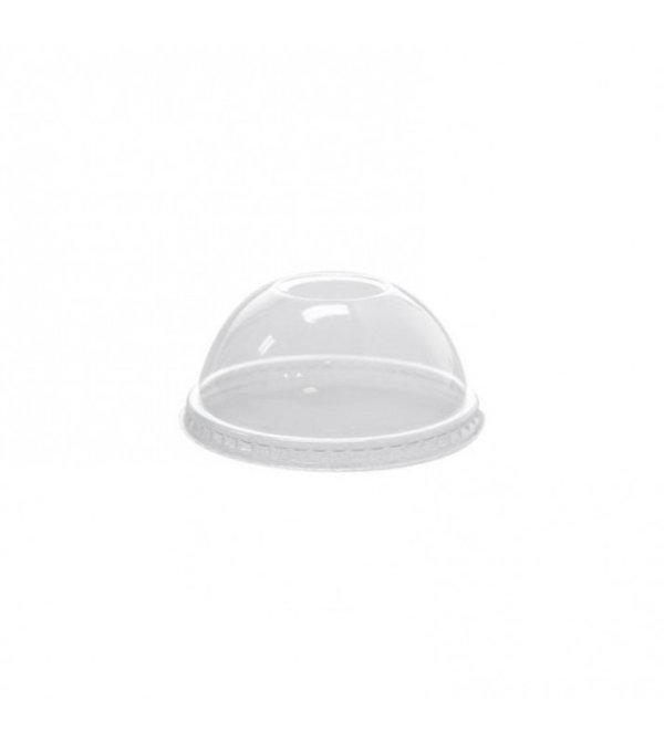 TAPA PLASTICA DOMINGO 9/12 OZ X100 UDS DOMO PARA VASO PET NATURAL