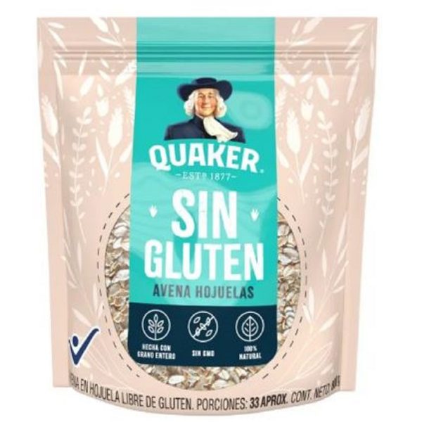 AVENA QUAKER 800 GRS HOJUELA SIN GLUTEN (ENC)