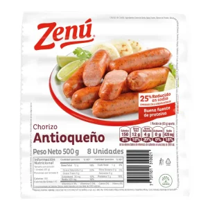 CHORIZO ANTIOQUEÑO ZENU X500G (ENC)