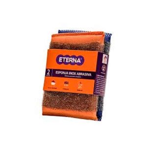 ESPONJA ETERNA INOX ABRASIVA 13,5 X 8,5 CMS 2 UND