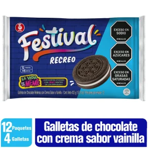 GALLETA FESTIVAL RECREO 12X432 GRS (ENC)