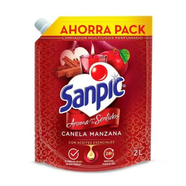 LIMPIADOR SANPIC 2000 CC CANELA MANZANA