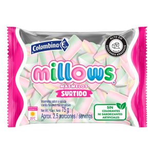 MASMELO MILLOWS 75 GRS SURTIDOS