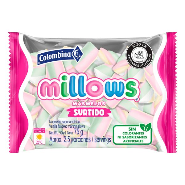 MASMELO MILLOWS 75 GRS SURTIDOS