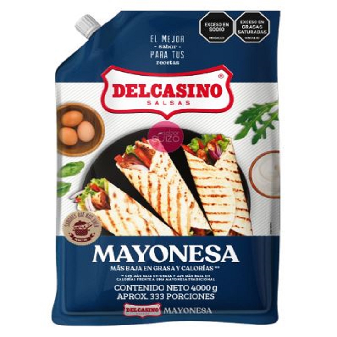 MAYONESA DELCASINO 4000 GRS INSTITUCIONAL BOLSA (ENC)