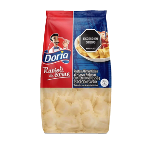 PASTA DORIA 250 GRS RAVIOLI CARNE (ENC)