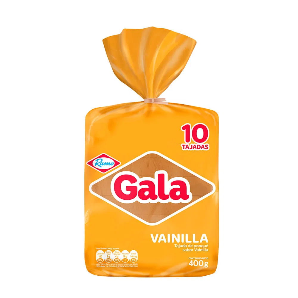 PONQUE RAMO X10 TAJADAS GALA EN BLOQUE VAINILLA (ENC)