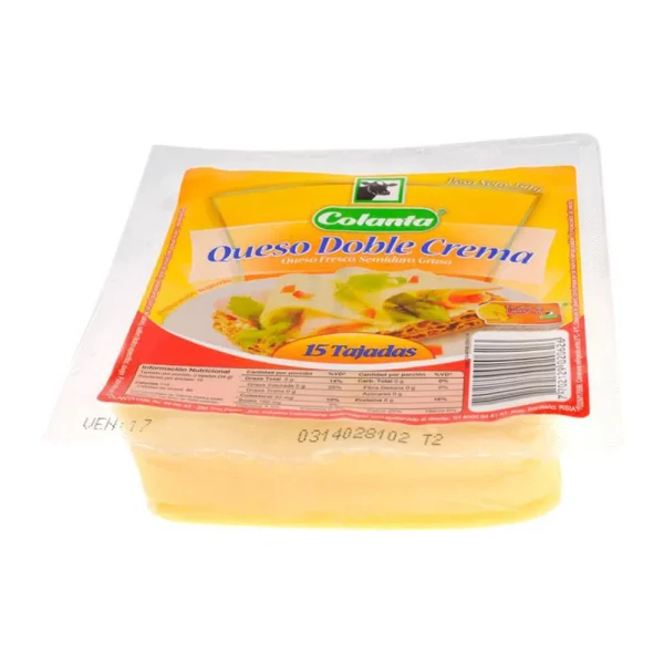 QUESO COLANTA 4 LIBRAS DOBLE CREMA TAJADO (ENC)