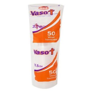 VASO PLASTICO WAU 3.5 OZ X50 UNDS TRANSPARENTE