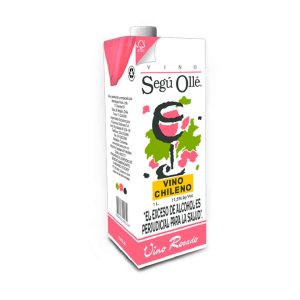 VINO SEGU OLLE 1 LITRO ROSADO TETRA PACK 103070