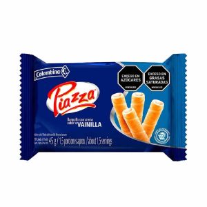 BARQUILLOS PIAZZA 10X4.5 GRS VAINILLA