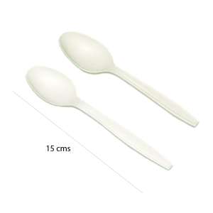 CUCHARA POSTRE BIODEGRADABLE ECOGREEN X25 UDS NATURAL DWFS-03