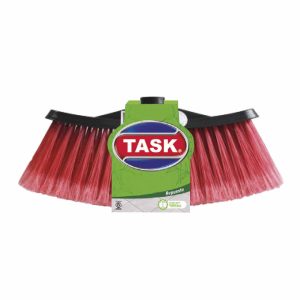 ESCOBA TASK PRO SIN CABO CONVENIENTE SUAVE ROJA 5949