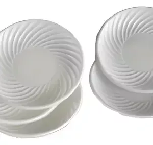 PLATO PANDO PEQUEÑO PLASTICO DOMINGO 15 CM X20 UDS