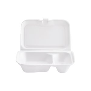 PORTACOMIDA ICOPOR DARNEL 2 DIV R-J2 X200 UDS BLANCO D403201