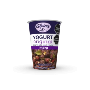 YOGURT ALPINA 200 GRS VASO MORA (ENC)