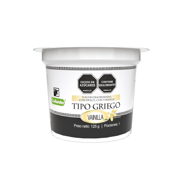 YOGURT GRIEGO VAINILLA COLANTA 125 GRS (ENC)