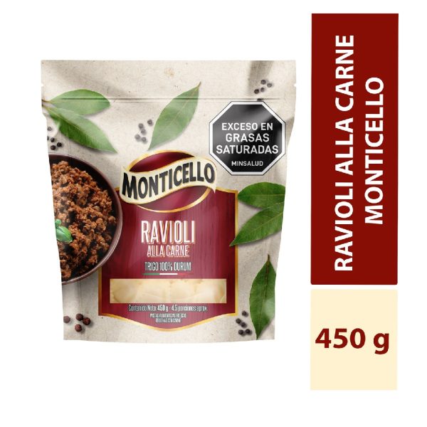 PASTA MONTICELLO 450 GRS RAVIOLI ALLA CARNE (ENC)