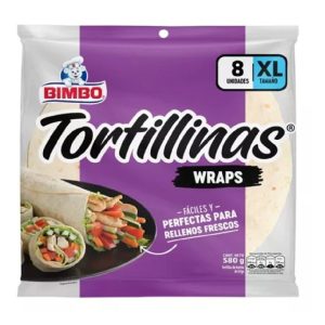 TORTILLAS BIMBO TALLA XL X8 UNDS WRAP (ENC)