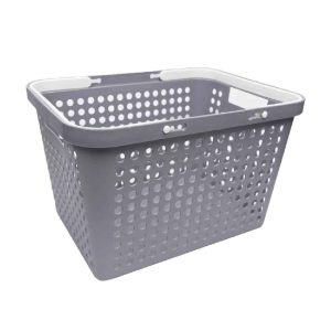 CANASTA PLASTICA MERCADO CON MANIJAS (39X29X23)