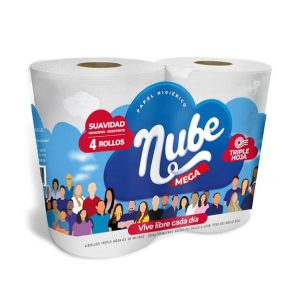 PAPEL HIGIENICO NUBE 4X30 MTS BLANCO MEGA HT 4200550