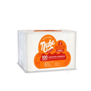 SERVILLETA EN Z NUBE 1H X100 UNDS (32.6X32.5 CMS) BLANCA INSTITUCIONAL HS 4200632