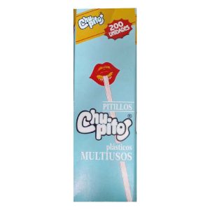 PITILLOS PLASTICOS CHUPITOS 200X26 CMS MULTIUSOS CAJITA A GRANEL 500113