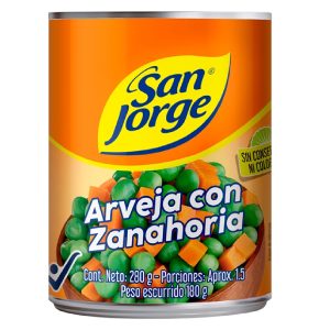ARVEJA CON ZANAHORIA SAN JORGE 280 GRS