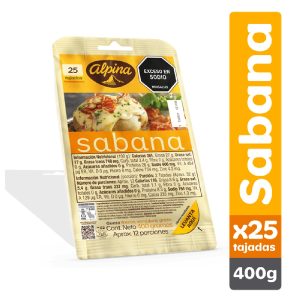 QUESO SABANA ALPINA X 400 GRS TAJADO (ENC)