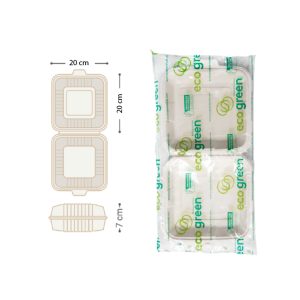 PORTACOMIDA BIODEGRABABLE ECOGREEN SIN DIV PC1 X10 UDS NATURAL DEKP-01
