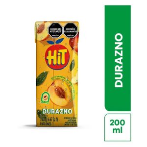JUGO HIT 200 CC DURAZNO TETRA PACK