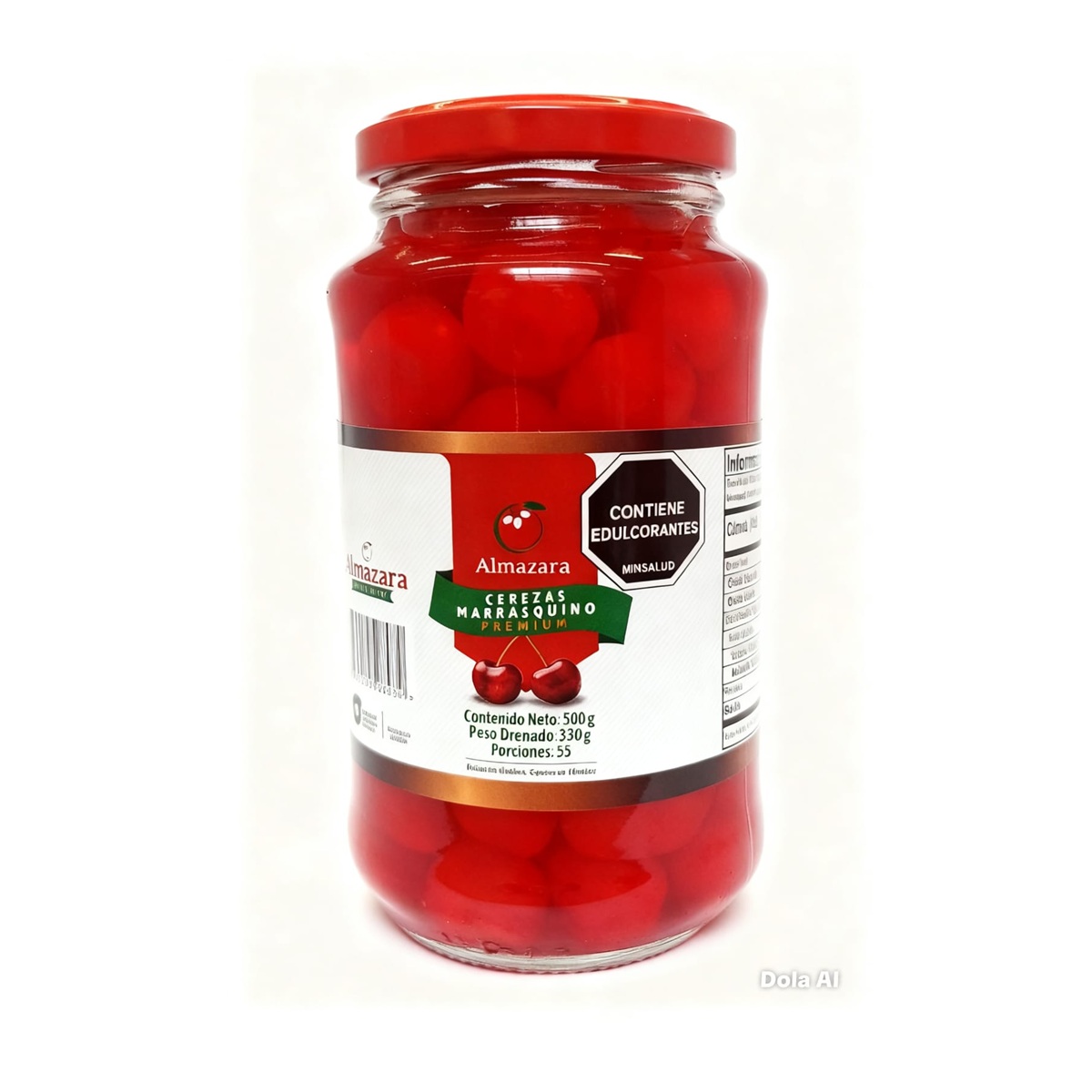 CEREZAS MARRASCHINO ALMAZARA 500 GRS ROJAS