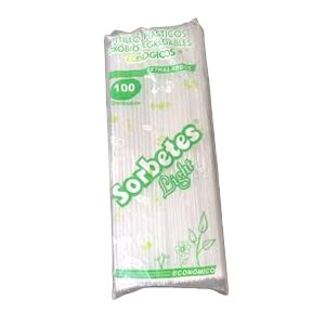 PITILLOS PLASTICOS SORBETES 100X26 CMS EXTRA A GRANEL 301246