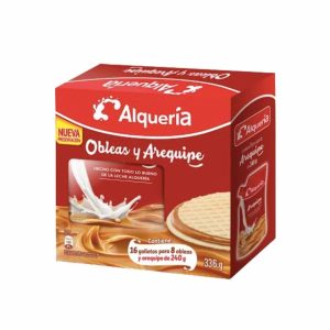 GALLETA OBLEA X16 UNDS + AREQUIPE 240 GRS ALQUERIA CAJA (ENC)